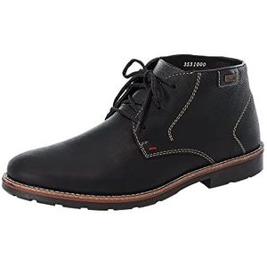 Rieker 35310 Heren Korte Schacht Veterlaarzen, Zwart (Zwart/Zwart/00), 42 EU (8 Heren UK)