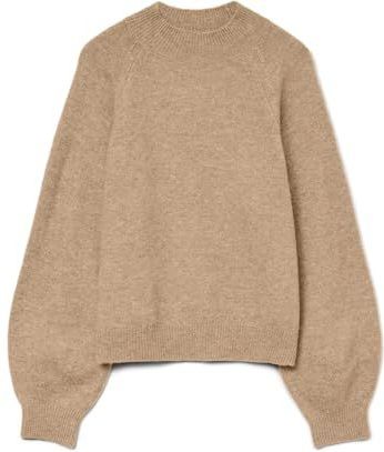 Vmleaf - Gebreide Pullover - Hoge Hals - Lange Mouwen - Regular Fit