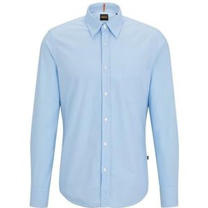 BOSS Heren Relegant_6 Shirt, Open Blue460, S, Open Blue460, S