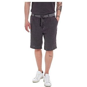 Replay Heren M9928 Shorts, 391 Dark Grey, 31, 391 donkergrijs, 31W