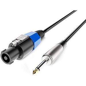 Audibax Silver XLR-kabel mannelijk naar jack Mono YongSheng 1,5 m, zwart
