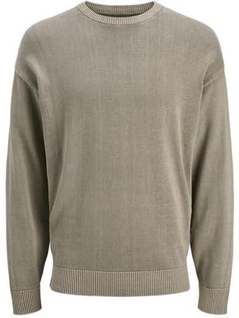 Jack & Jones - JJECHARGE FADED KNIT CREW NECK - Trui - Silver sage