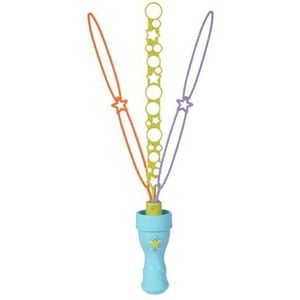 Bubble Fun Zeepbellenstaaf Triple, vouwmechanisme, zeepbellen in verschillende maten, 120 ml loog, L: 37 cm, vanaf 3 jaar