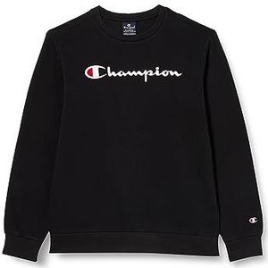 Champion Legacy American Classics B-Ultralight Powerblend Fleece Crewneck Sweatshirt voor kinderen en jongeren, Zwart, 13-14 jaar