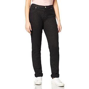 Moschino Skinny jeans met vijf zakken voor dames, met Golden Heart Logo Tab On Back Belt Jeans