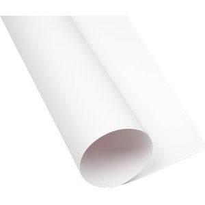 Knutselkarton, DIN A3/kleurrijk knutselpapier/gekleurd papier 160 g/m2,25 vel, wit