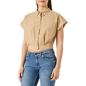 JACK & JONES Dames JJXX JXPENNY Linen SL Shirt WVN LN Hemdblouse, Incense, M
