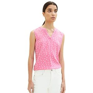 TOM TAILOR Damesblouse met patroon, 32706 - Roze Dandelion Design, 40
