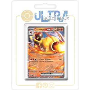 Carmadura ex (Armarouge ex) SV105 - Ultraboost X Écarlate et Violet 6 - Mascarade Crépusculaire Doos met 10 Franse Pokemon kaarten