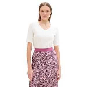 TOM TAILOR T-shirt voor dames, 10315 - Whisper White, XXL