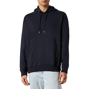 Seidensticker Mannen trui met capuchon regular fit sweatshirt, donkerblauw, L, donkerblauw, L