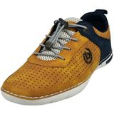 bugatti - ASG03 - Sportieve Veterschoen - Marine - Geel - Wit