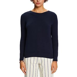 ESPRIT Pullover met boothals, 400/marineblauw, XXS