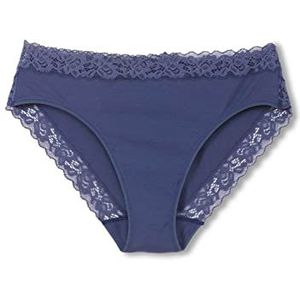 CALIDA Dames Natural Comfort Lace Slip, Kobalt Blue, L