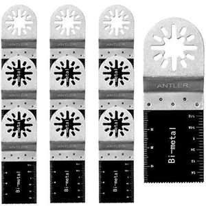 10 x 35 mm grote geperforeerde bimetalen zaagbladen van Antler, voor oscillerend multifunctioneel gereedschap van de fabrikant: Fein, Multimaster, Bosch, Makita, Milwaukee, AB35BM