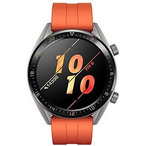 Huawei Watch GT Active Smartwatch (46 mm Amoled touchscreen, GPS, fitnesstracker, hartslagmeting, 5 ATM waterdicht) oranje