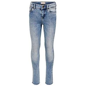 Kids ONLY Meisjes Konblush Skinny Raw JNS Light Blue Noos Jeans, blauw (light blue denim), 116 cm