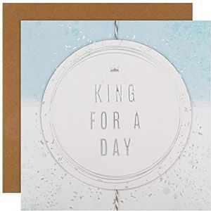 Hallmark Verjaardagskaart - Hedendaagse 'King for a Day' Design