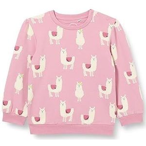 s.Oliver Junior meisjes sweatshirt met allover print PINK 86, roze, 86 cm