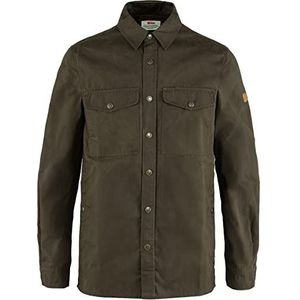 Fjallraven - Singi Overshirt M - Heren Overhemd - Donkergroen - Lange Mouwen