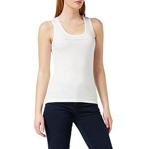 Emporio Armani Tank/Camis T-shirt voor dames, wit A, M