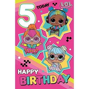 5e verjaardagskaart, verjaardagskaart voor 5e verjaardag, LOL-kaart voor 5e verjaardag, verjaardagskaart voor 5e verjaardag LOL