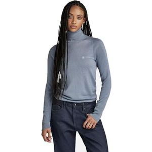 G-STAR RAW Dames Core Slim Turtle Wmn Knits, Grijs (Dim Grey D23678-b692-3885), S