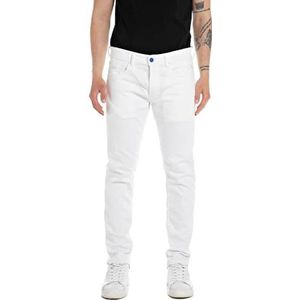 Replay Willbi Slim fit jeans voor heren, 001, wit, 36W x 32L