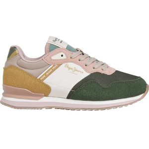 Pepe Jeans London Bet G Sneak, Groen (Forest Khaki Groen), 13.5 UK, Groen bos kaki groen, 13.5 UK