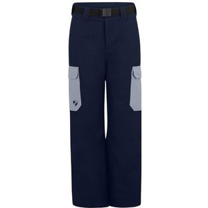 Ziener AYKO Skibroek/sneeuwbroek voor kinderen, ademend, waterdicht, PFC-vrij, Dark Navy, maat 140