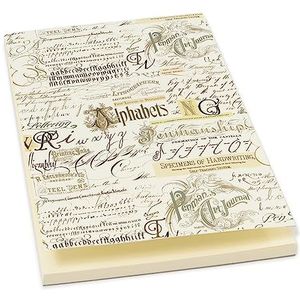 Magicamente Carta Set van 4 notitieboeken, A5, notitieblok, 14,8 x 21 cm, 50 pagina's à 80 g, goud-poeder, decoratie, kalligrafie
