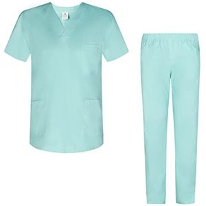 MISEMIYA - Uniseks schrobset - medisch uniform met bovendeel en broek ref.8178, turquoise, 3XL