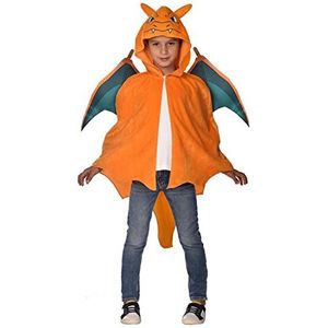 amscan Childs Unisex officiële Pokemon gelicentieerde Charizard Fancy Dress Kostuum Cape, Oranje
