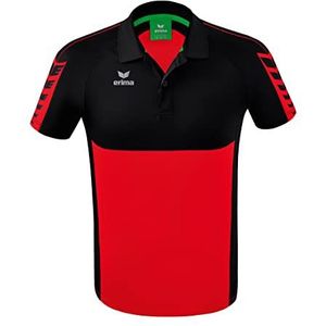 Erima heren Six Wings Sport polo (1112234), rood/zwart, 3XL
