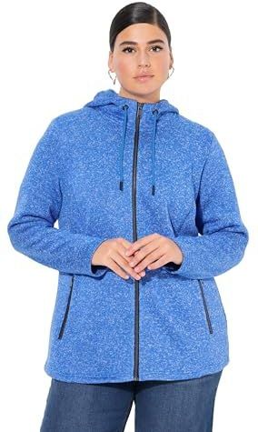 Sweatvest - Mélange - Capuchon - Ritssluiting - Losse Pasvorm