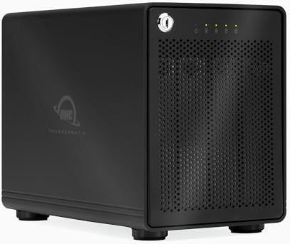 OWC ThunderBay 4 RAID 5 met dubbele Thunderbolt 3-poorten (0 GB RAID), inclusief SoftRAID XT