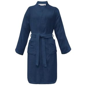 Herding Tom Tailor Kimono-badjas, maat S, 100% katoen, Classic Bathrobe Blue (Dark Navy)