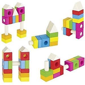 Goki Goki-58589 3D-puzzels 3DGOKIMModule, meerkleurig (58589), kleurrijk