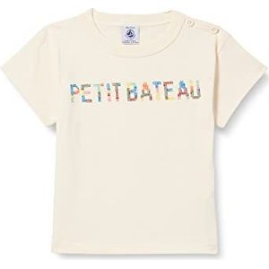 Petit Bateau T-shirt Jour Bébé-Garçon A07CK T-shirt, beige, 18 maanden, 18 maanden, uniseks, baby, Beige, 18M 18 meses