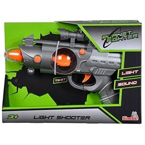 Simba 108046571 - Planet Fighter Light Shooter pistool, 3-voudig gesorteerd