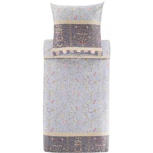 BASSETTI Satijnen bedlinnenset OPLONTIS kleur grijs G1 grootte 155x220+80x80