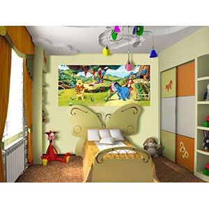 Disney"" Winnie The Pooh fotobehang voor kinderkamer, papier, meerkleurig, 0,1 x 202 x 90 cm