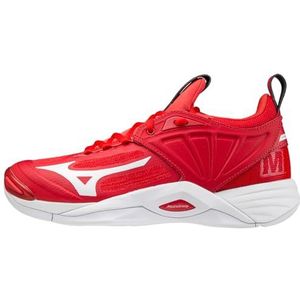 Mizuno Wave Momentum 2 Volleybalschoen voor dames en heren, Rood Wit, 41 EU