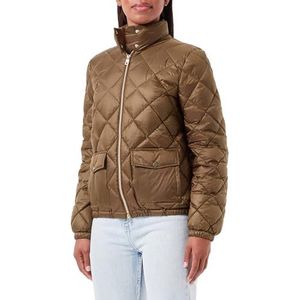 Geox W Myluse Jacket voor dames, dark olive, 38