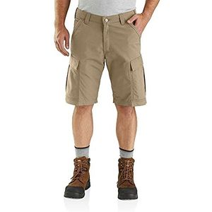 Carhartt Heren Force Relaxed Fit Ripstop Cargo werkshorts, khaki (dark khaki), 32W