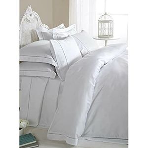Emma Barclay 1000 Thread Count Flat Sheet in White - Tweepersoonsbed