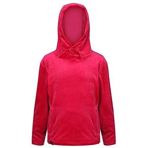 Regatta Fleece jas Junior Kacie met capuchon, bivakmuts en kraag, fleece, uniseks, kinderen, donkere kersen, maat S (fabrieksmaat: 3 ��– 4)