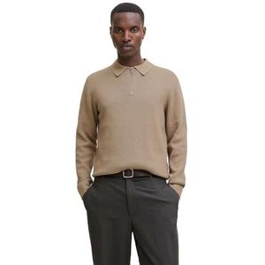 Jack & Jones - Milano Stitch - Gebreide Polo - Halve Rits - Lange Mouwen