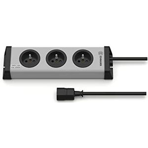 Ehmann 0200x02032308 Koudrechte stekkerdoos grijs, zwart koude stekker 1st