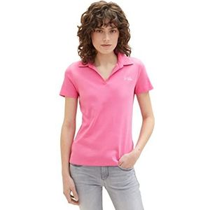 TOM TAILOR Dames 1037378 Poloshirt, 31647-Nouveau Pink, XXL, 31647 - Nouveau Pink, XXL